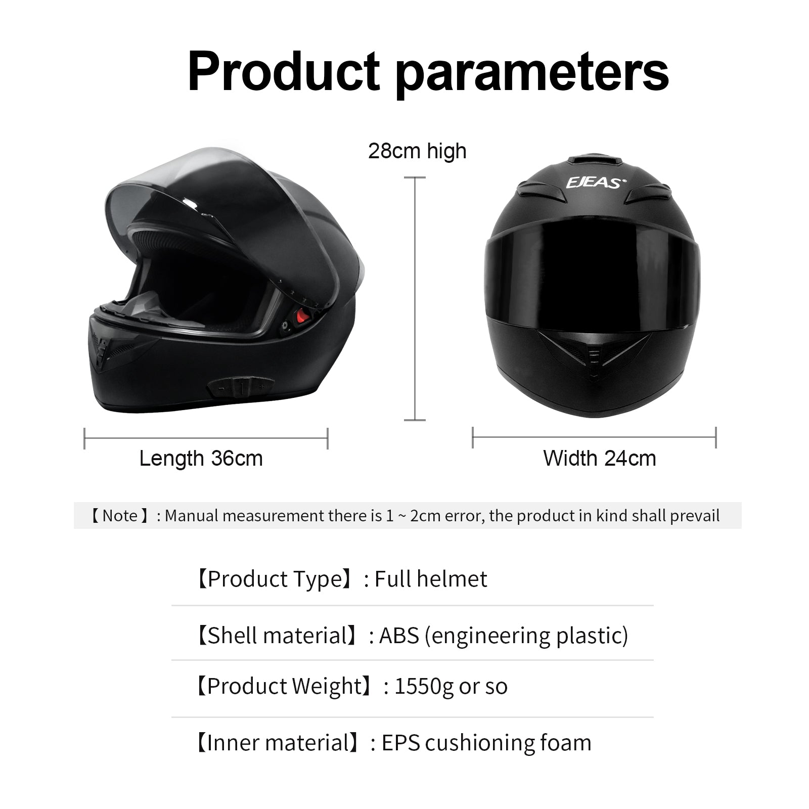 Capacete inteligente para motocicleta EJEAS AiH1