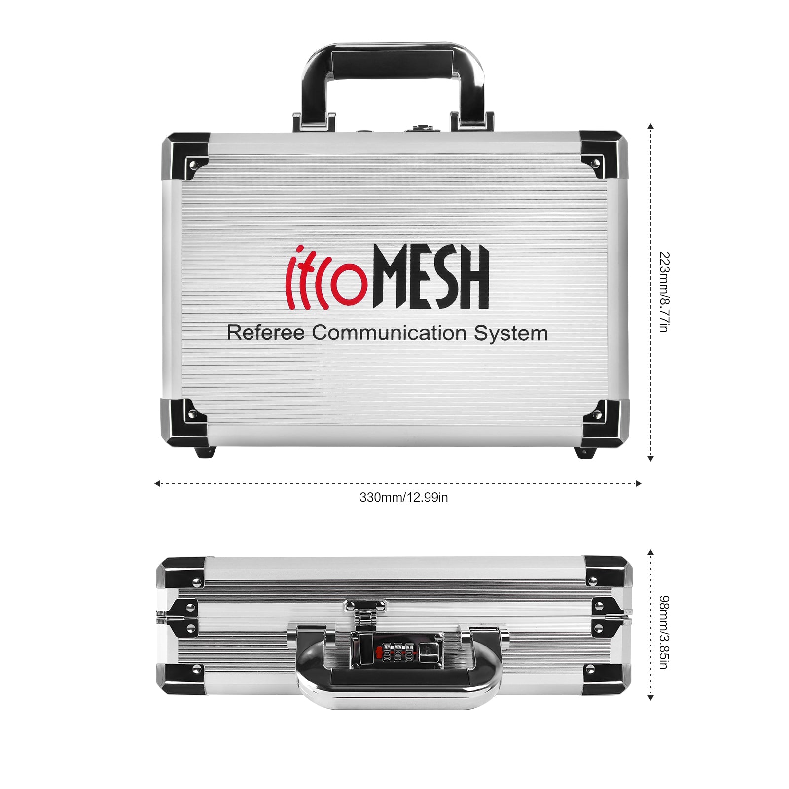 Schiedsrichterspezifischer tragbarer Mesh-Intercom-Koffer für EJEAS F6