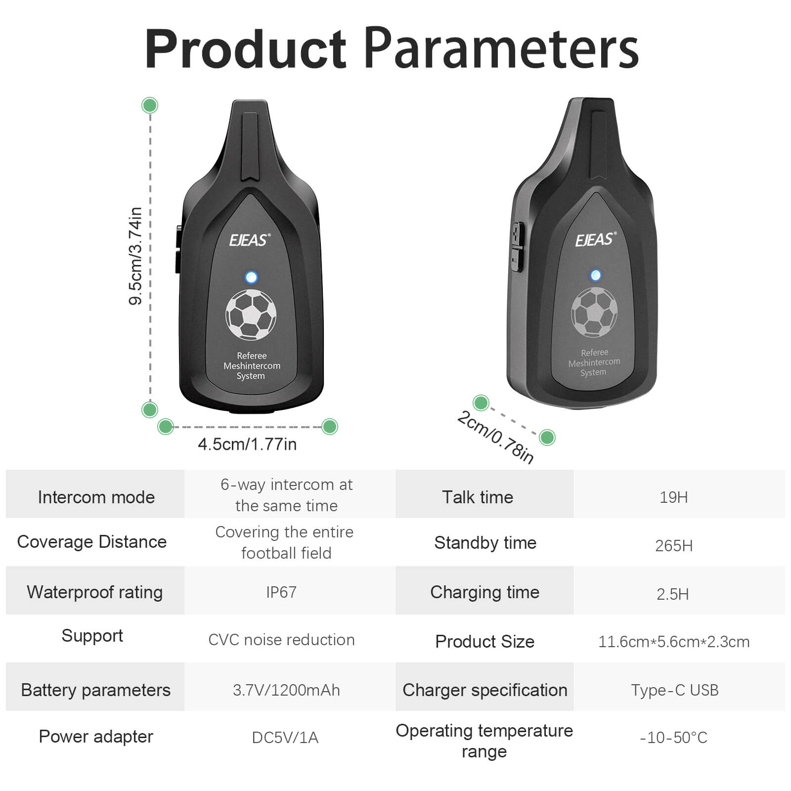 Interphone maillé EJEAS 4 pièces F6