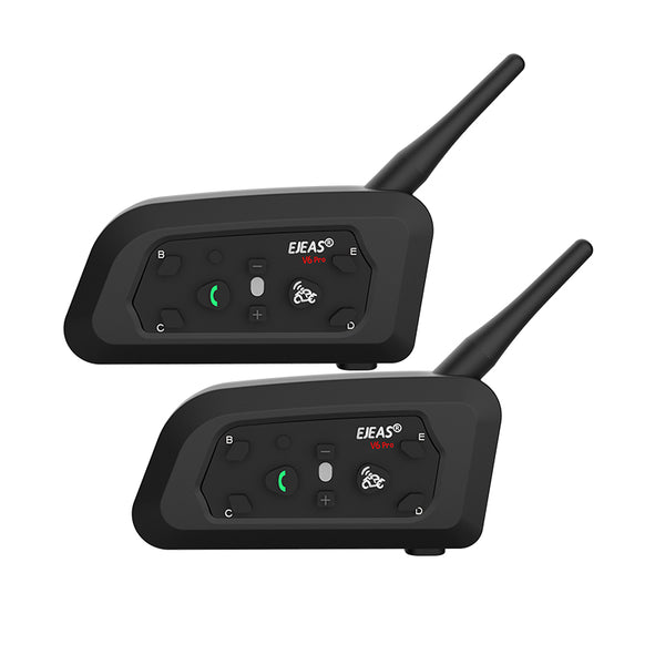EJEAS V6 Pro Double Pack_Bluetooth 5.1, 2 rider talk at the same