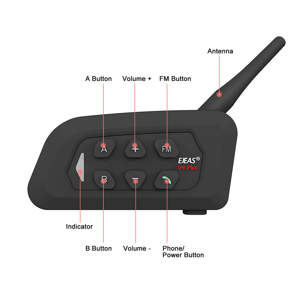 EJEAS V4 Plus Double Pack Intercom