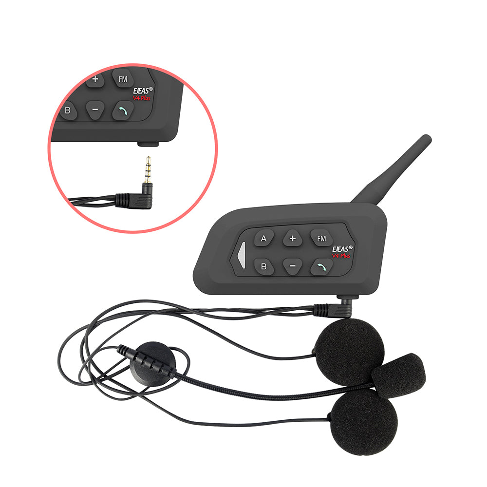 EJEAS V4 Plus Motorcycle Bluetooth Intercom