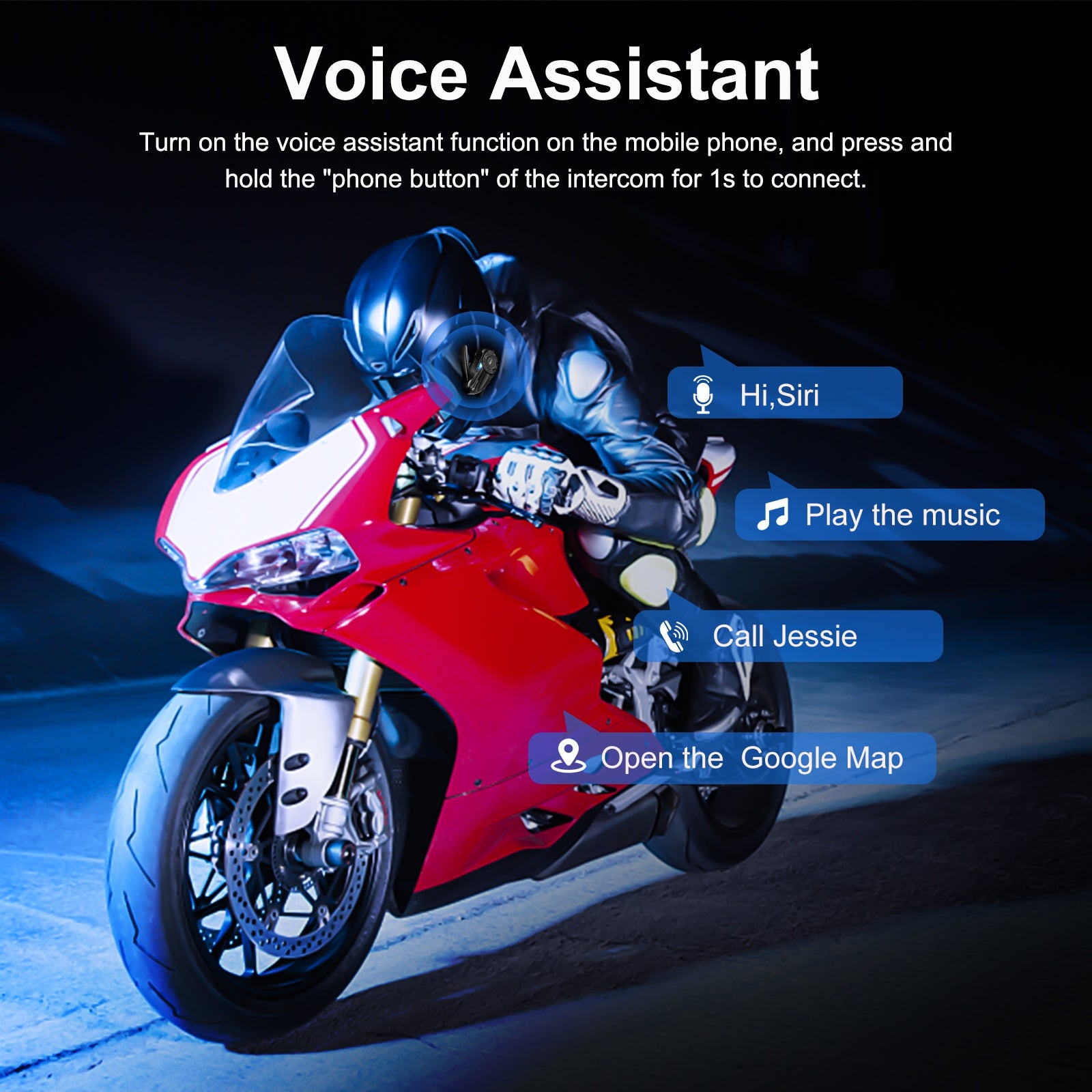 Interfono Bluetooth per moto EJEAS Q2