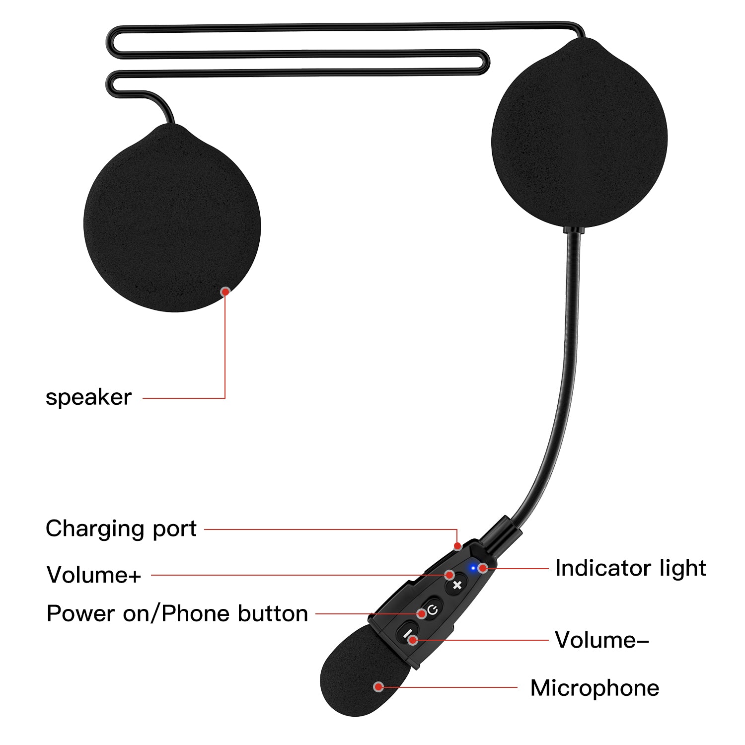 Auricolare Bluetooth per casco EJEAS E1+